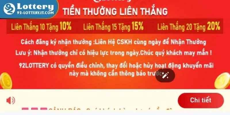 Đôi nét về chương trình khuyến mãi 92lottery